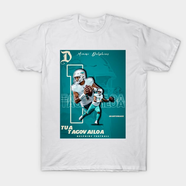Tua Tagovailoa 1 T-Shirt by NFLapparel